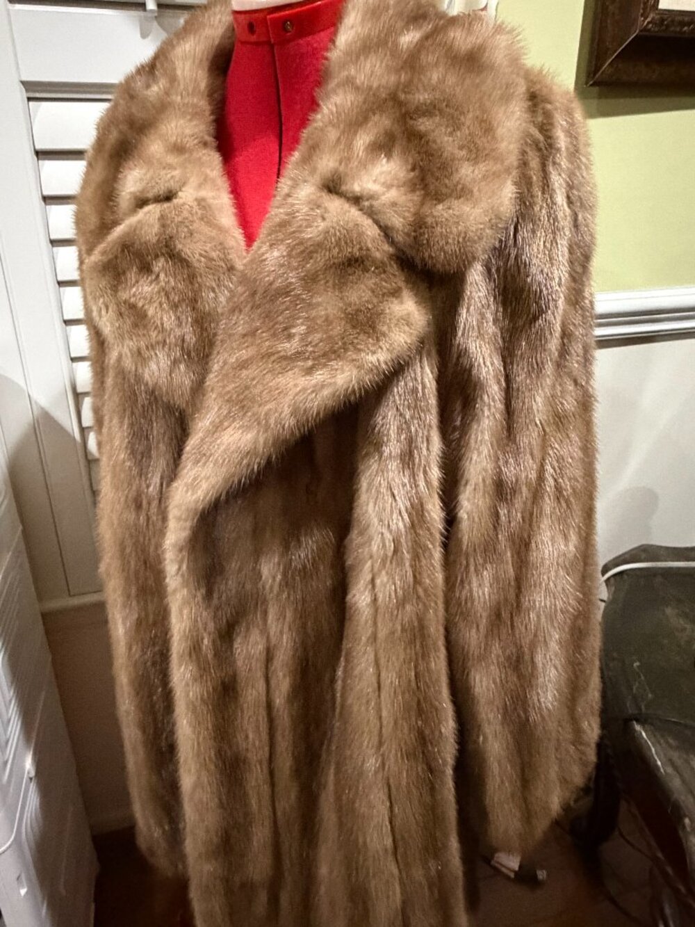 Vintage "Colbert's of Amarillo" fur coat with major defect